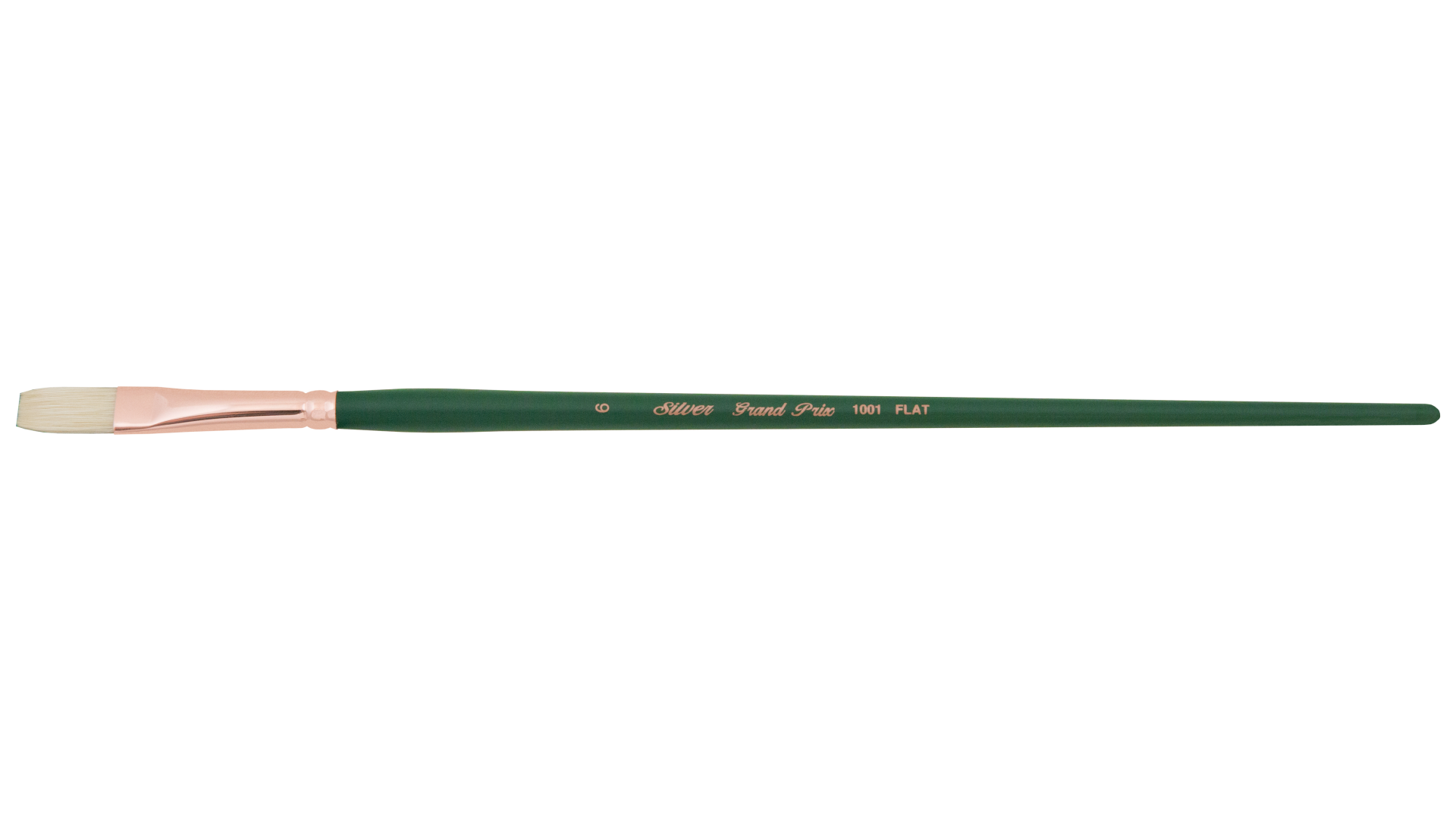 Pędzle olejne Silver Brush Grand Prix Series 1001 Rozmiar 6 Płaskie włosie świni.