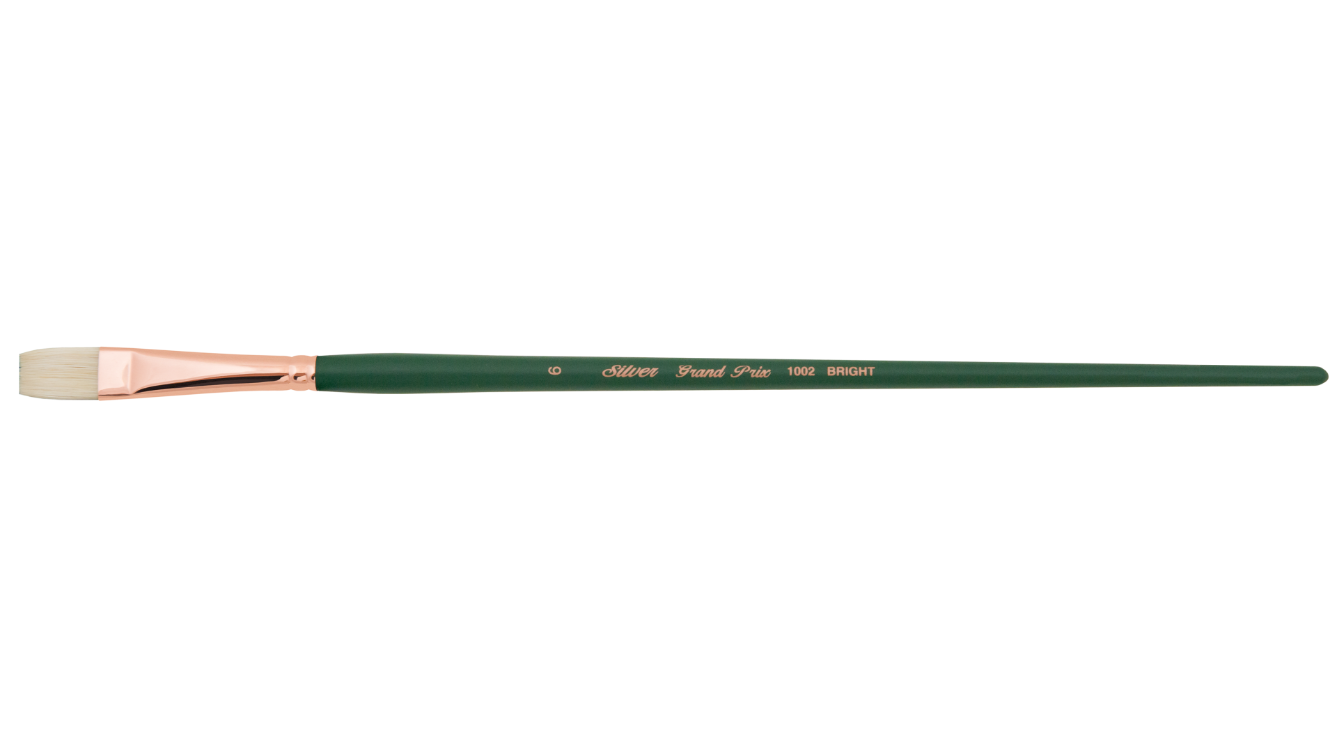Pędzle olejne Silver Brush Grand Prix Series 1002 Rozmiar 6 Płaskie włosie świni.