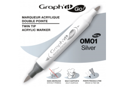 GRAPH'IT GO ESSENTIAL Marker akrylowy Silver 00M01