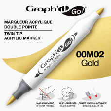 GRAPH'IT GO ESSENTIAL Acrylic Marker Gold 00M02