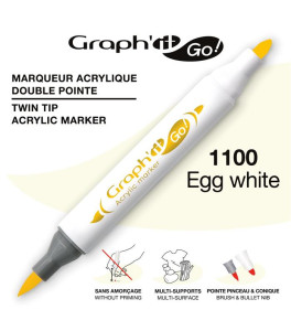 GRAPH'IT GO ESSENTIAL Marker akrylowy Egg White 1100