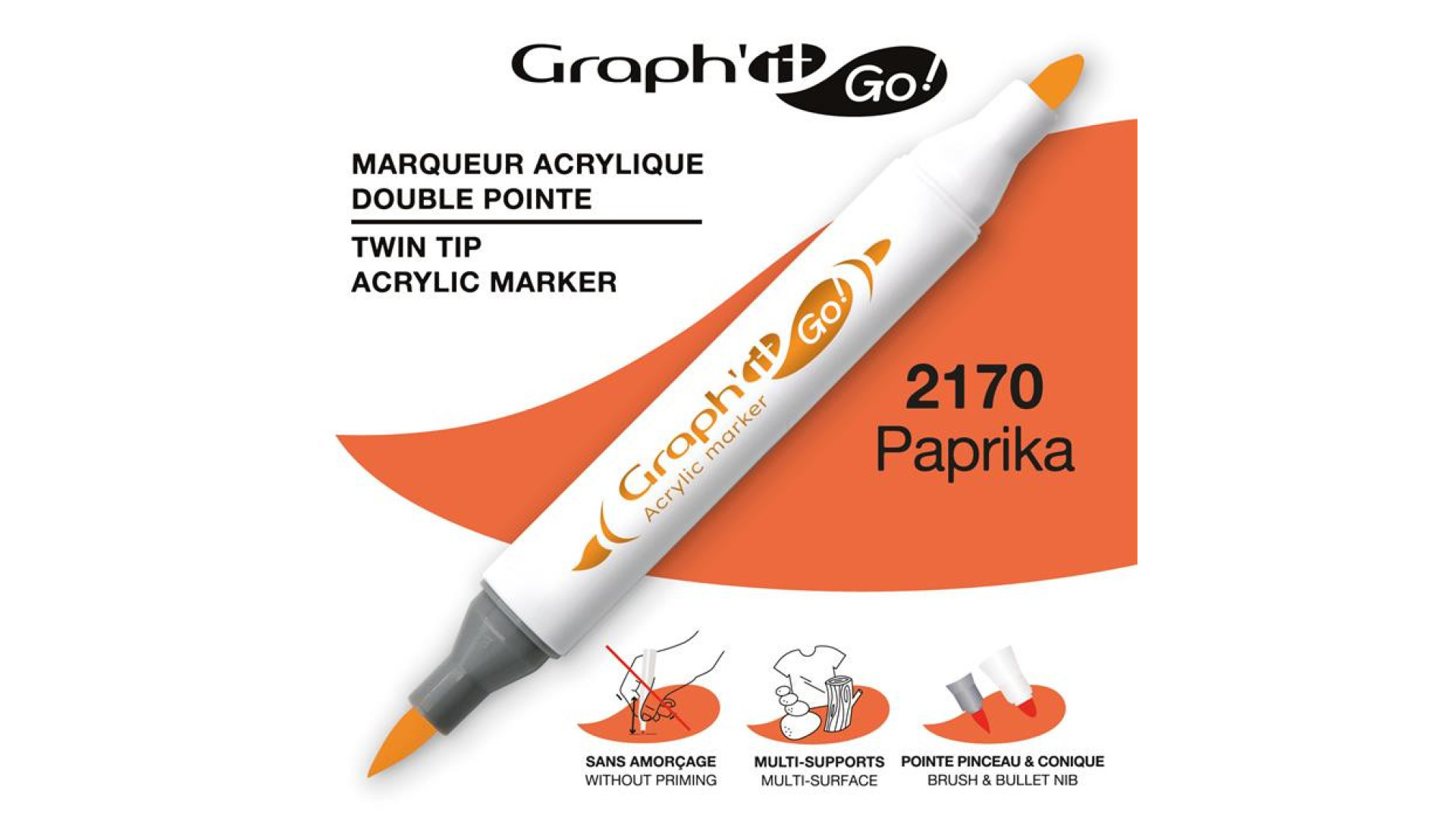 GRAPH'IT GO ESSENTIAL Marker akrylowy Paprika 2170