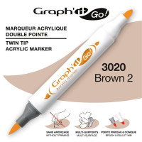 GRAPH'IT GO ESSENTIAL Marker akrylowy Brown-2 3020