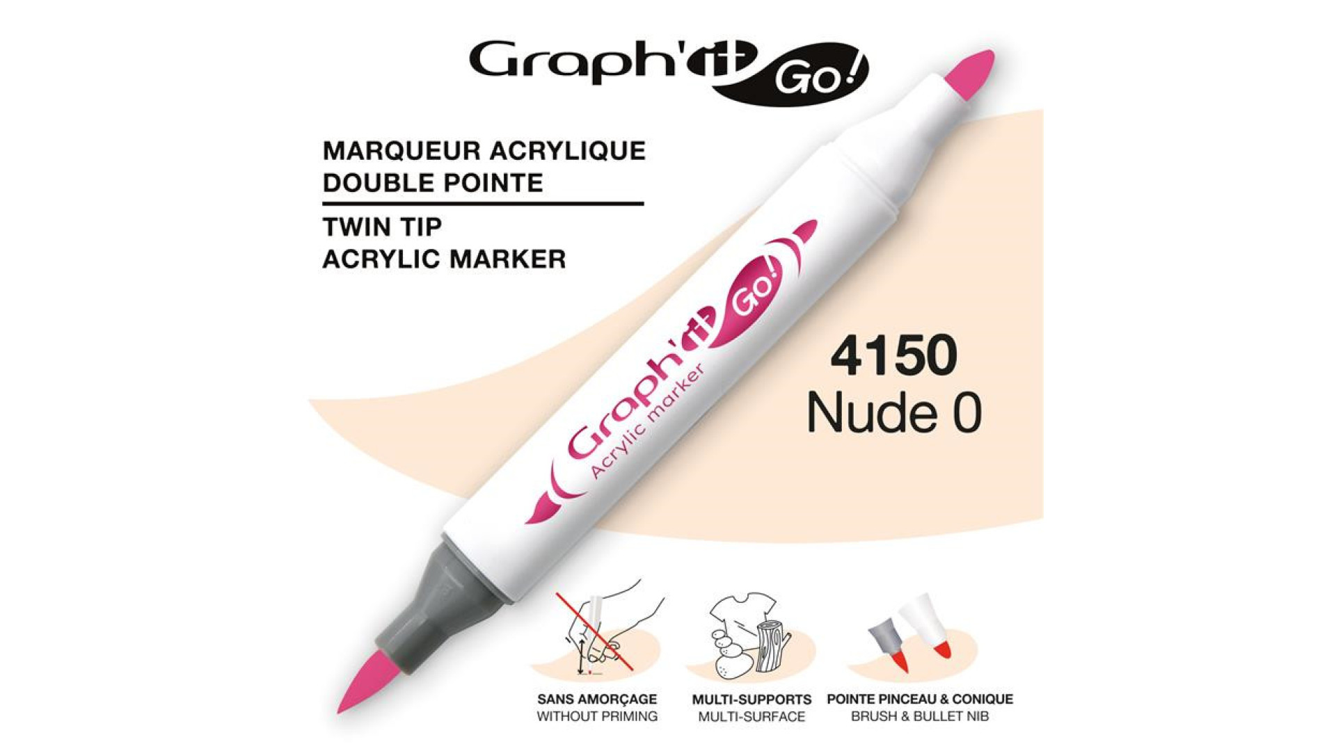 GRAPH'IT GO ESSENTIAL Marker akrylowy Nude-0 4150