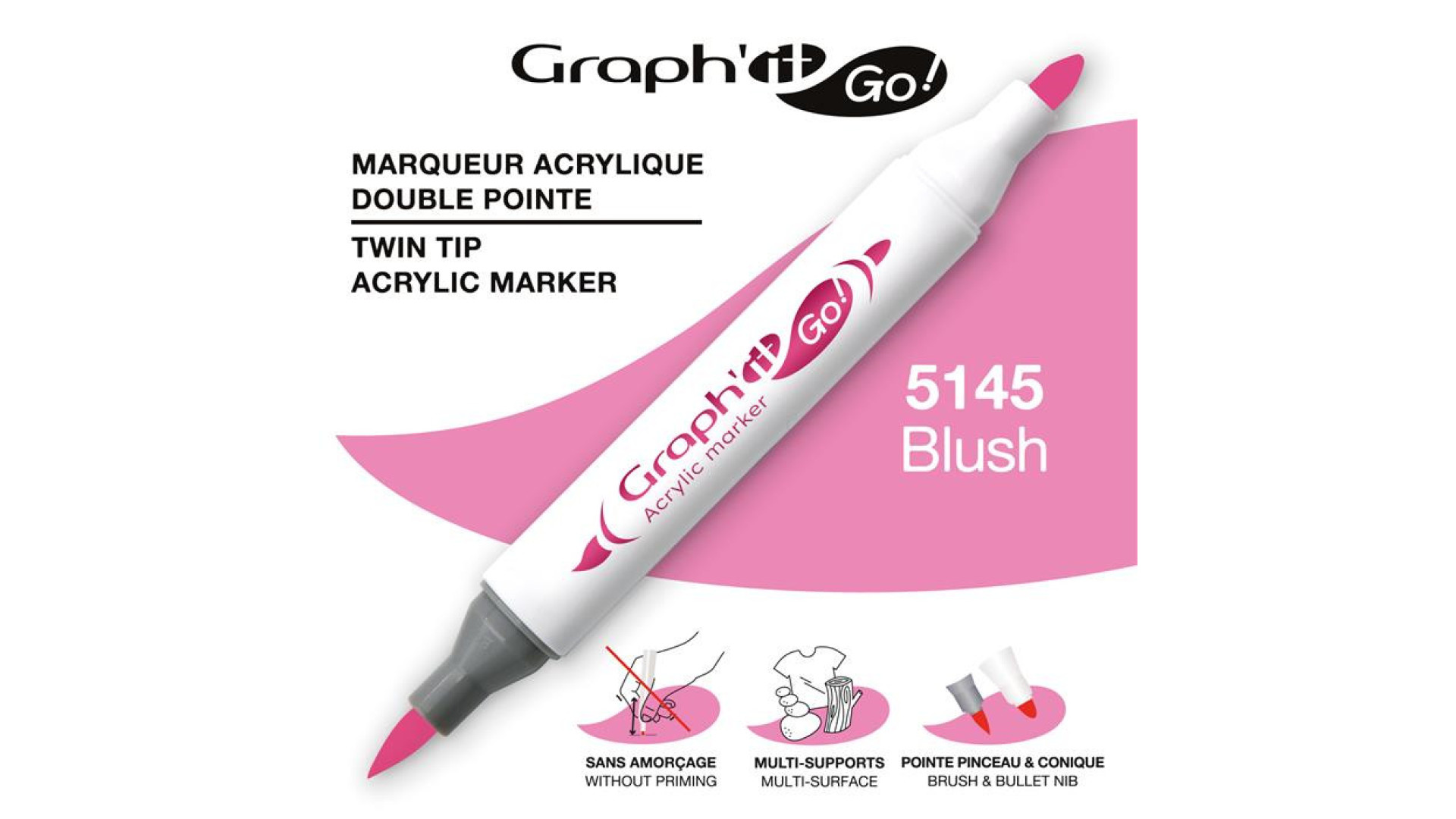 GRAPH'IT GO ESSENTIAL Marker akrylowy Blush 5145