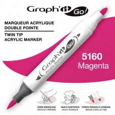 GRAPH'IT GO ESSENTIAL Acrylic Marker Magenta 5160