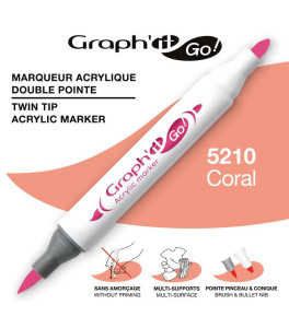 GRAPH'IT GO ESSENTIAL Acrylic Marker Coral 5210