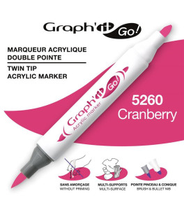 GRAPH'IT GO ESSENTIAL Acrylic Marker Cranberry 5260