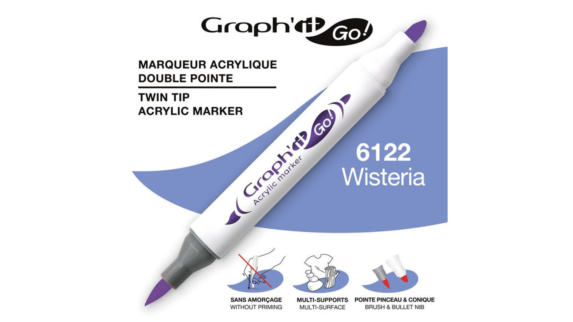 GRAPH'IT GO ESSENTIAL Marker akrylowy Wisteria 6122