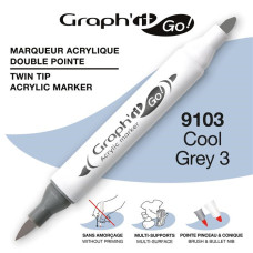 GRAPH'IT GO ESSENTIAL Marker akrylowy Cool Grey-3 9103