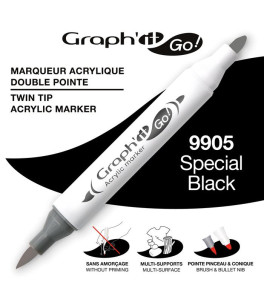 GRAPH'IT GO ESSENTIAL Marker akrylowy Black 9905