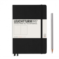 Leuchtturm1917 Notatnik Medium A5 80 g, Czarny, gładki