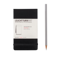 Leuchtturm1917 Reporter's Notepad A6 80 g, Black, plain