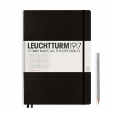Leuchtturm1917 Notatnik Master Classic A4+ 100 g, Czarny, linia