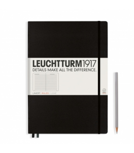 Leuchtturm1917 Notatnik Master Classic A4+ 100 g, Czarny, linia