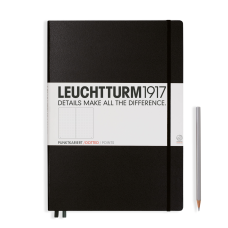 Leuchtturm1917 Notatnik Master Classic A4+ 100 g, Czarny, kropka