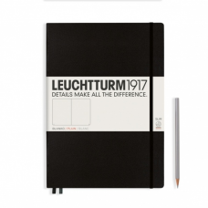 Leuchtturm1917 Notatnik Master Slim A4+ 100 g, Czarny, gładki
