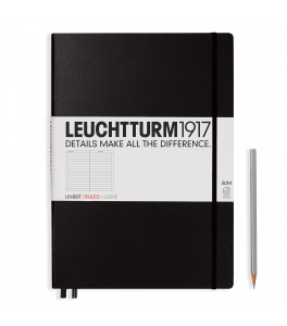 Leuchtturm1917 Notebook Master Slim A4+ 100 g, Black, ruled