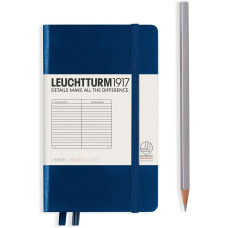 Leuchtturm1917 Notebook Pocket A6 80 g, Navy Blue, ruled