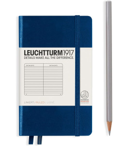 Leuchtturm1917 Notebook Pocket A6 80 g, Navy Blue, ruled