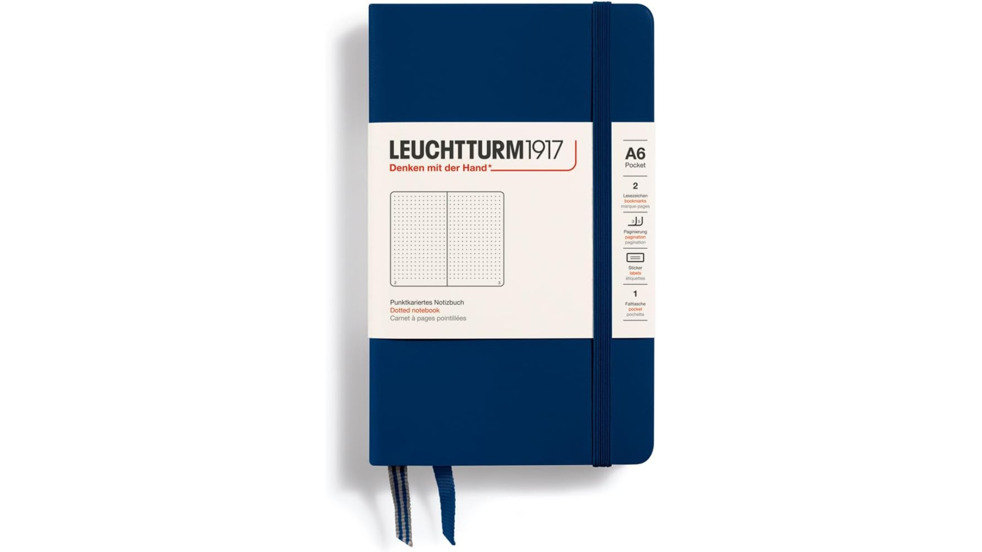 Leuchtturm1917 Notatnik Pocket A6 80 g, Granatowy, kropka
