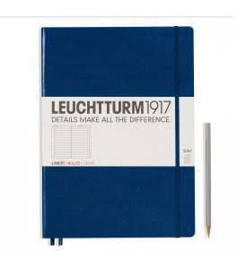 Leuchtturm1917 Notatnik Master Slim A4+ 100 g, Granatowy, linia