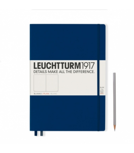 Leuchtturm1917 Notebook Master Slim A4+ 100 g, Navy Blue, plain