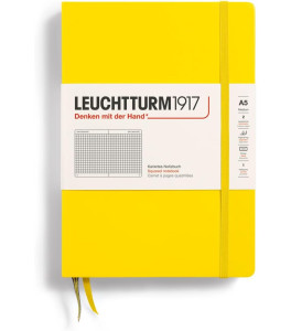 Leuchtturm1917 Notatnik Medium A5 80 g, Cytrynowy, kratka