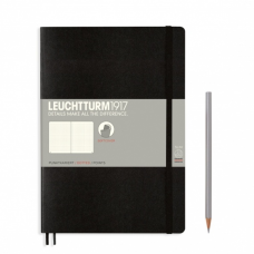 Leuchtturm1917 Notebook Composition B5 80 g, Black, dotted (soft cover)