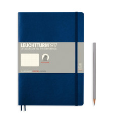 Leuchtturm1917 Notatnik Composition B5 80 g, Granatowy, kropka (miękka okładka)