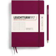 Leuchtturm1917 Notatnik Medium A5 80 g, Bordowy, kropka