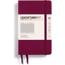Leuchtturm1917 Notebook Pocket A6 80 g, Port Red, squared