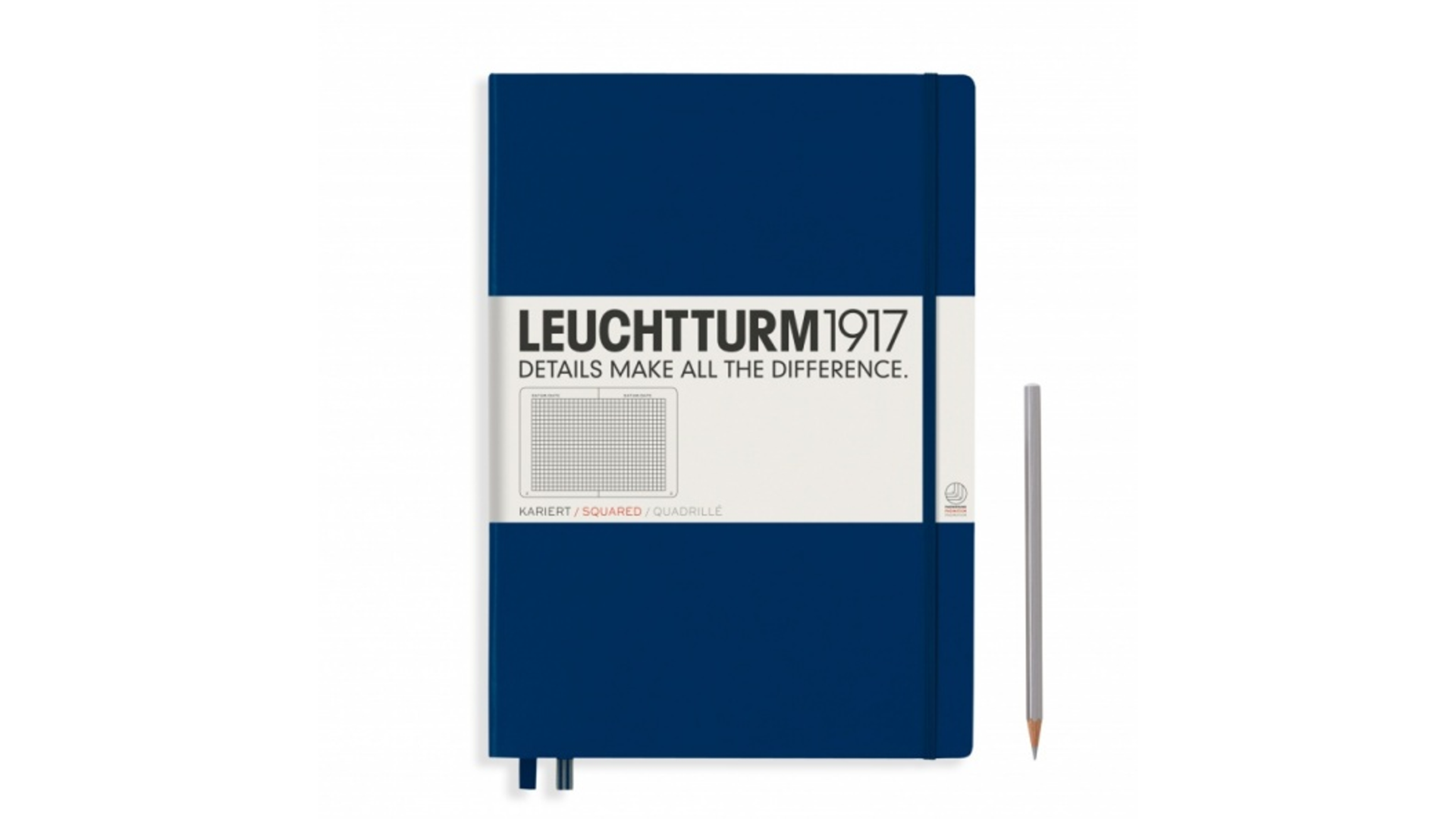 Leuchtturm1917 Notatnik Master Classic A4+ 100 g, Granatowy, kratka