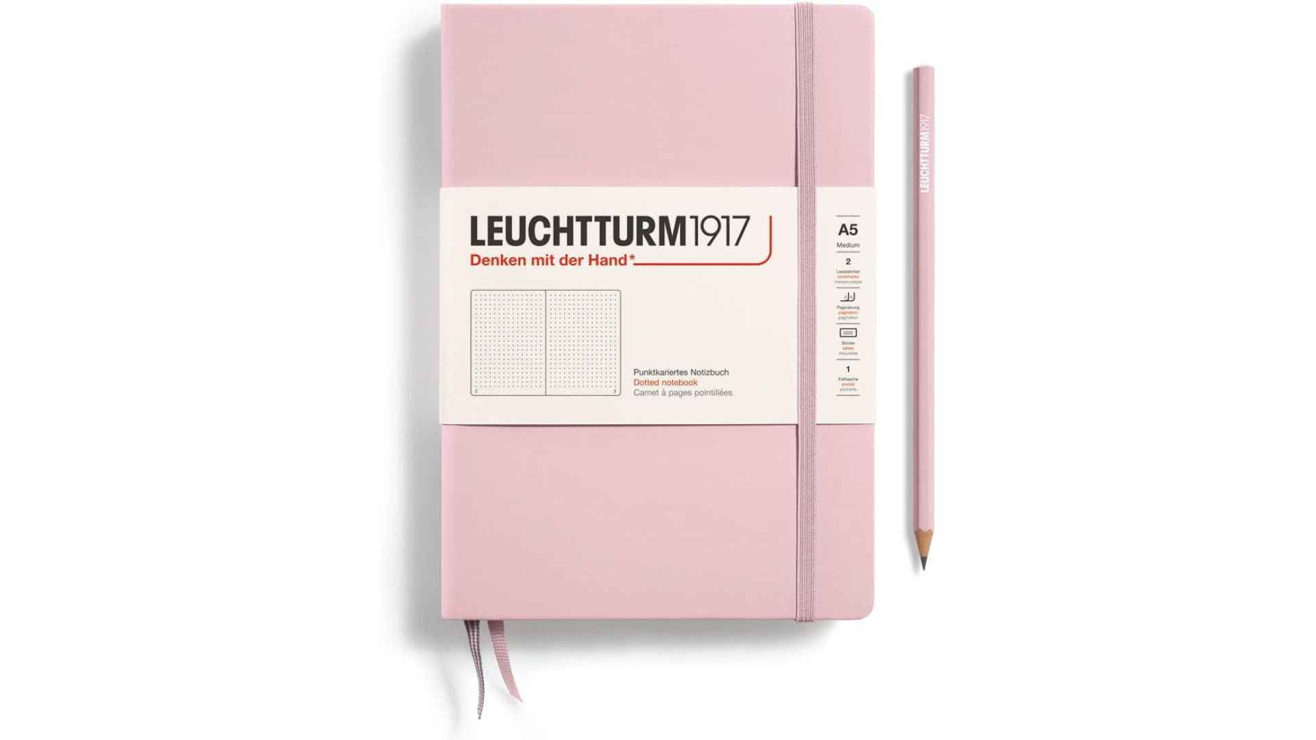 Leuchtturm1917 Notebook Medium A5 80 g, Powder, dotted