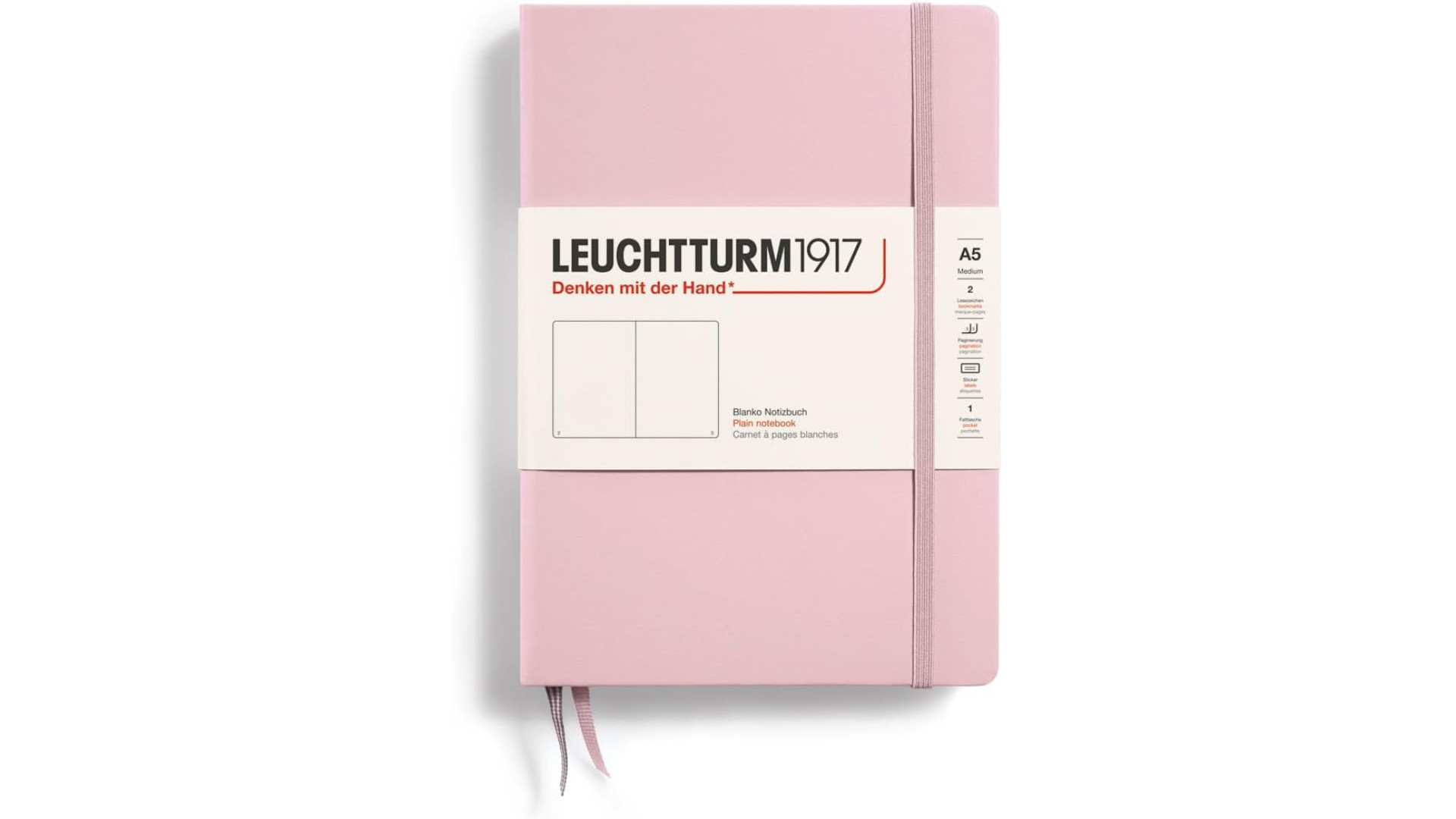 Leuchtturm1917 Notebook Medium A5 80 g, Powder, plain