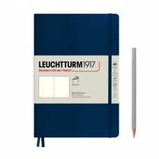 Leuchtturm1917 Notebook Medium A5 80 g, Navy Blue, plain (soft cover)