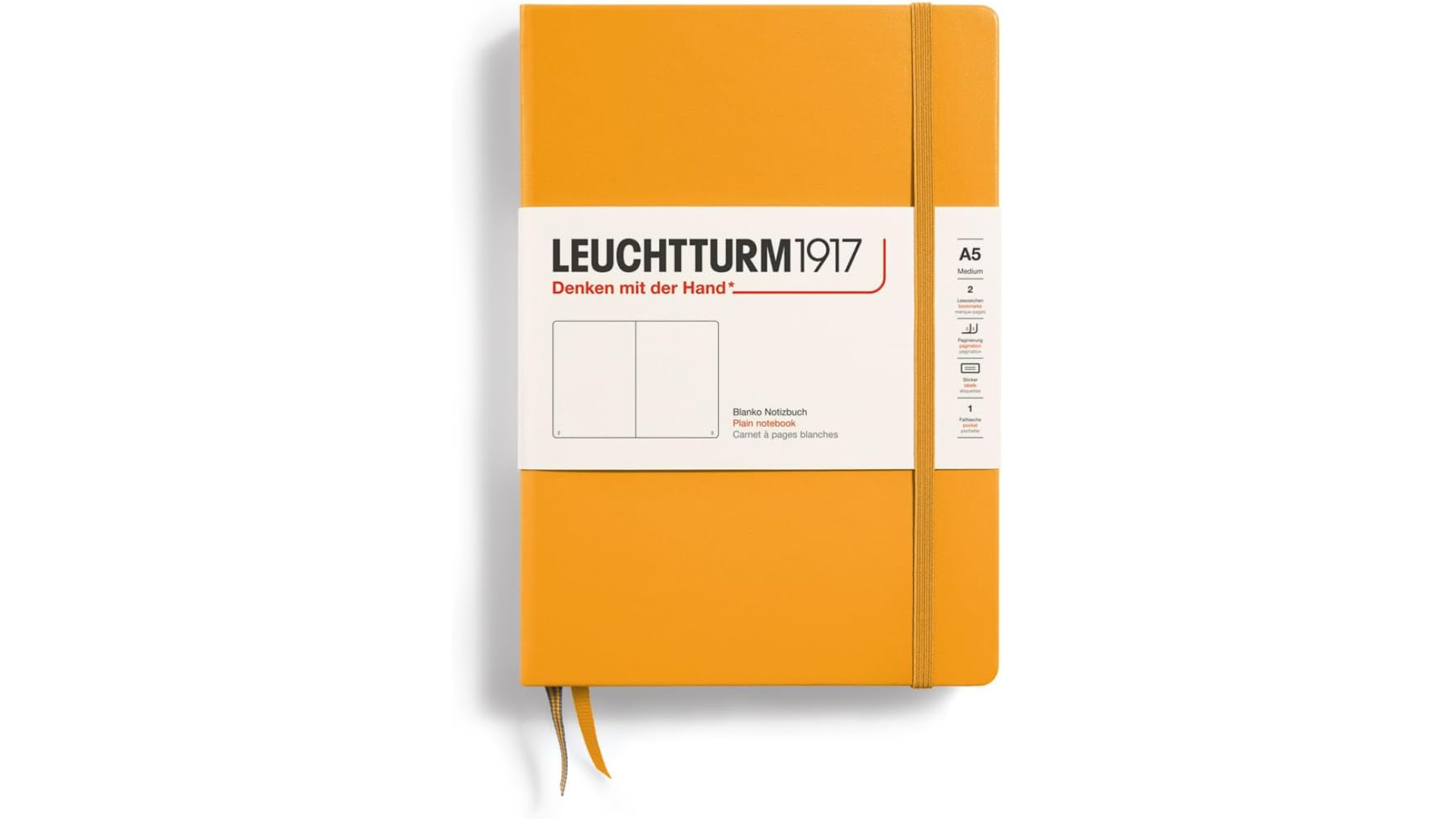 Leuchtturm1917 Notebook Medium A5 80 g, Rising Sun, plain