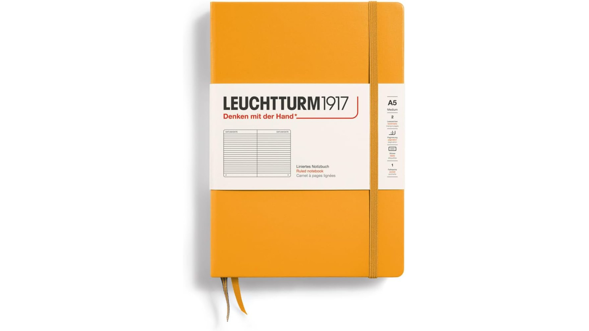 Leuchtturm1917 Notebook Medium A5 80 g, Rising Sun, ruled
