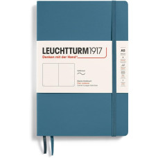 Leuchtturm1917 Notatnik Medium A5 80 g, Stone Blue, gładki (miękka okładka)