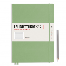 Leuchtturm1917 Notatnik Master Slim A4+ 100 g, Sage, linia