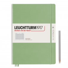 Leuchtturm1917 Notatnik Master Slim A4+ 100 g, Sage, kratka