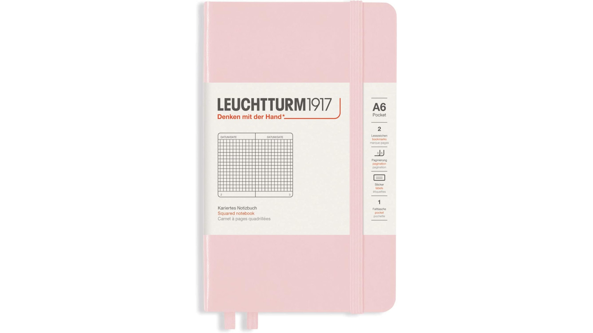 Leuchtturm1917 Notebook Pocket A6 80 g, Powder, squared