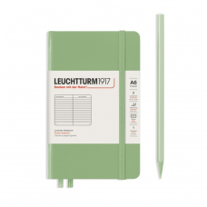 Leuchtturm1917 Notebook Pocket A6 80 g, Sage, ruled