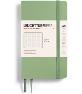 Leuchtturm1917 Notatnik Pocket A6 80 g, Sage, kropka (miękka okładka)