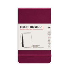 Leuchtturm1917 Reporter's Notepad A6 80 g, Port Red, plain