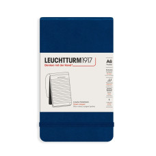Leuchtturm1917 Reporter's Notepad A6 80 g, Navy Blue, ruled