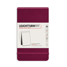 Leuchtturm1917 Reporter's Notepad A6 80 g, Port Red, dotted