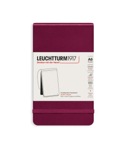 Leuchtturm1917 Reporter's Notepad A6 80 g, Port Red, dotted