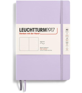 Leuchtturm1917 Notatnik Medium A5 80 g, Lilac, gładki (miękka okładka)