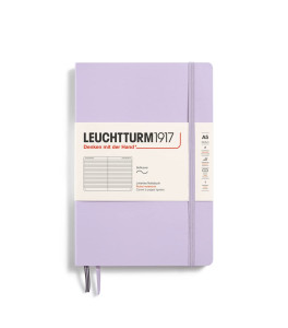 Leuchtturm1917 Notatnik Medium A5 80 g, Lilac, linia (miękka okładka)
